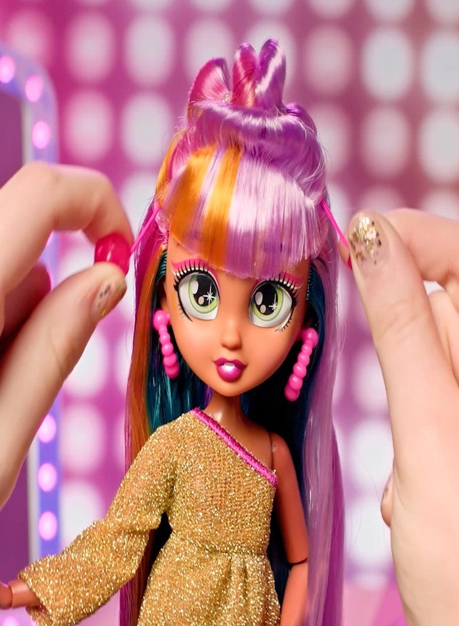 IMC Toys VIP Girls Hair Makeover Quinn Fashion Doll with 11" Colorful Long Styling Hair and 5 Accessories Fashion Toy, Girls and Boys Ages 5 and Up, 10 Inch Doll - Image 3